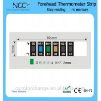 Factory price OEM LCD feverscan liquid crystal forehead thermometer strip with sticker