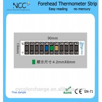 reusable feverscan forehead temperature thermometer strip with liquid crystal display