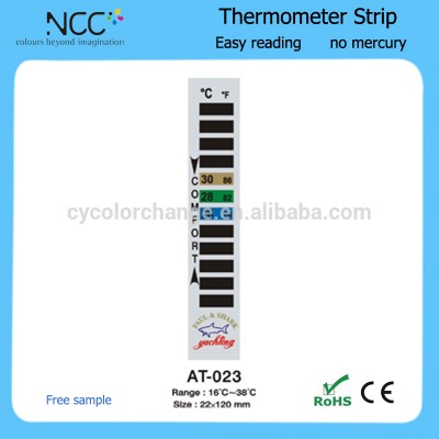 LCD digital aquarium thermometer strip OEM thermometer strip